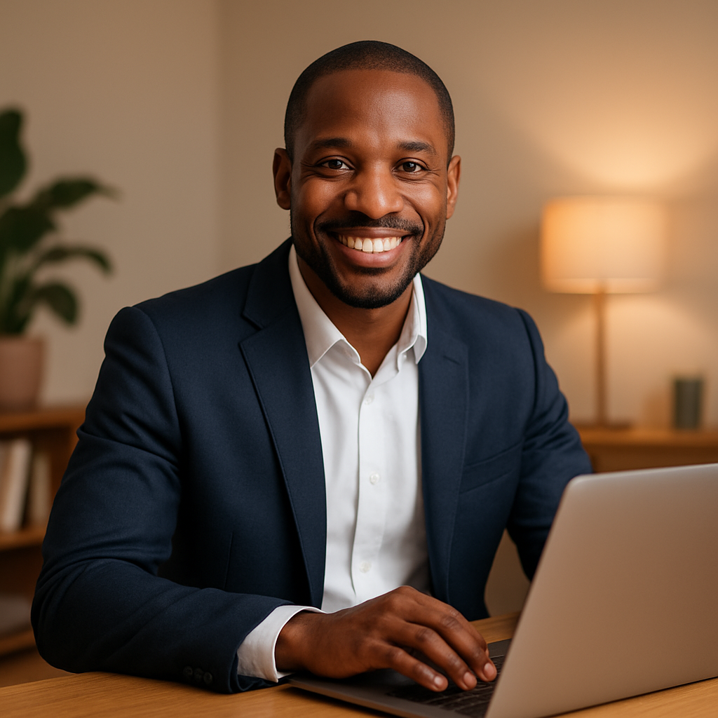 Entrepreneur utilisant l'automatisation IA